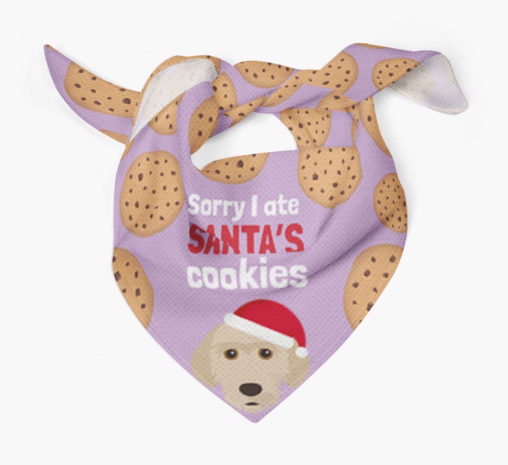 I Ate Santa's Cookies : Personalised {breedFullName} Christmas Bandana