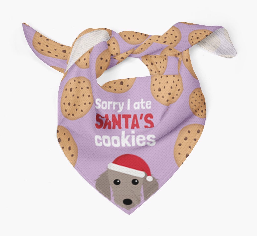 I Ate Santa's Cookies : Personalized {breedFullName} Christmas Bandana