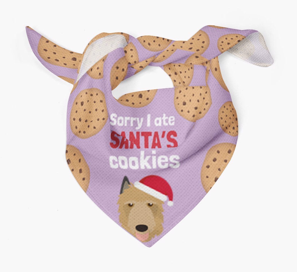 I Ate Santa's Cookies : Personalized {breedFullName} Christmas Bandana