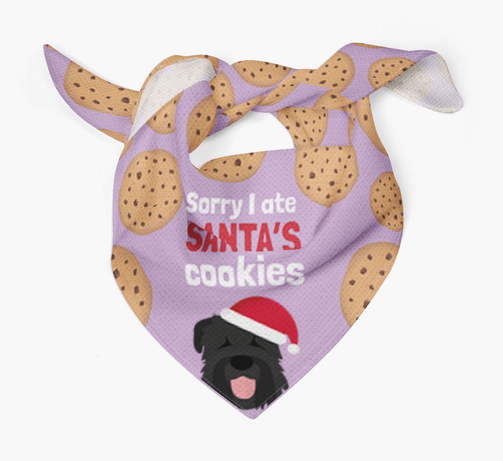 I Ate Santa's Cookies : Personalized {breedFullName} Christmas Bandana