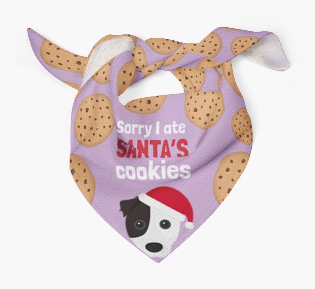 I Ate Santa's Cookies : Personalized {breedFullName} Christmas Bandana