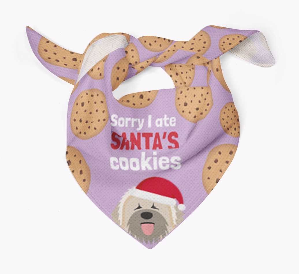 I Ate Santa's Cookies : Personalized {breedFullName} Christmas Bandana