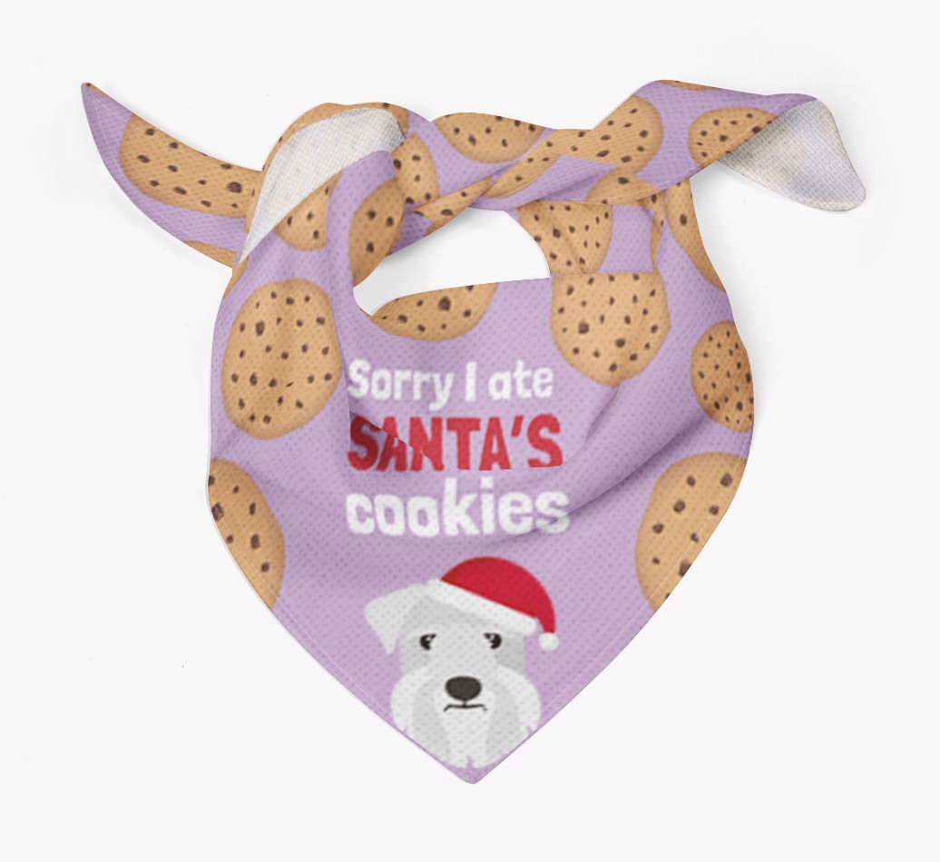 I Ate Santa's Cookies : Personalized {breedFullName} Christmas Bandana