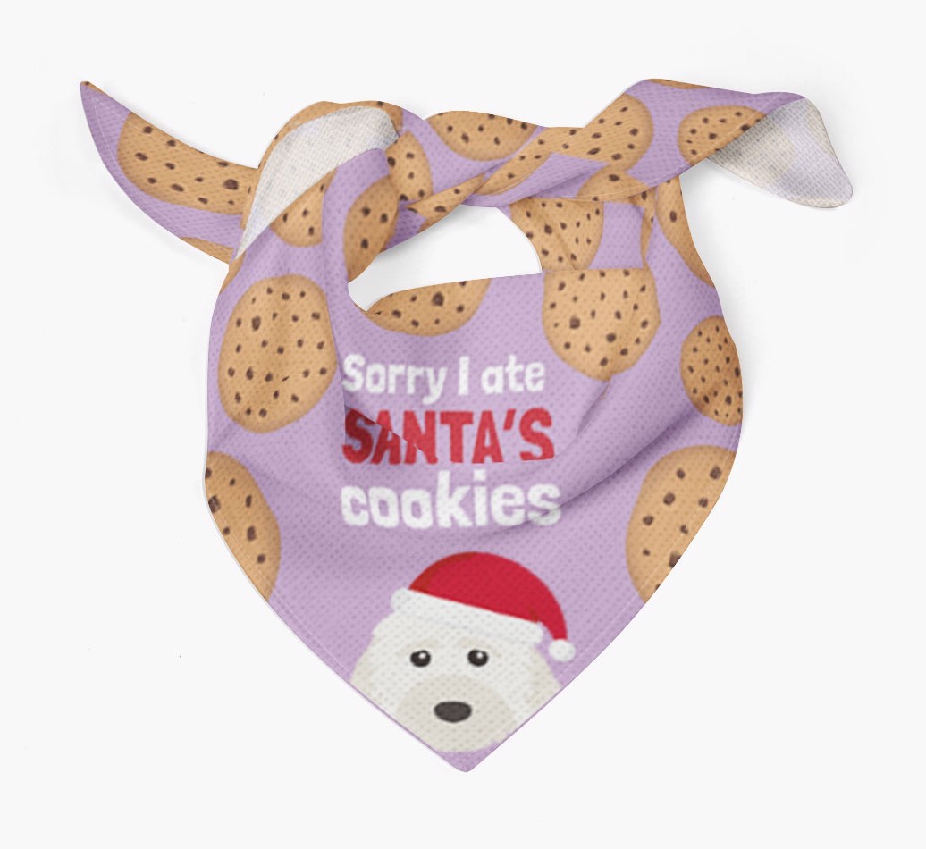 I Ate Santa's Cookies : Personalized {breedFullName} Christmas Bandana
