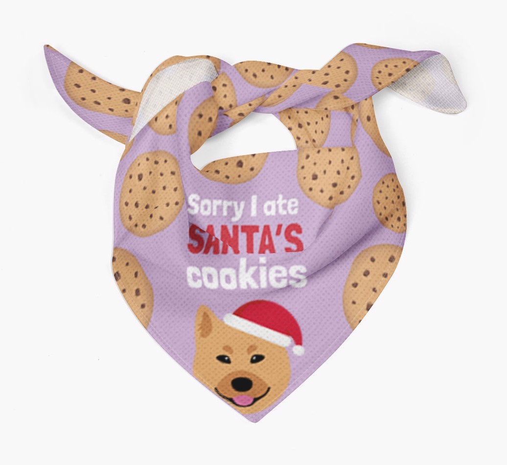 I Ate Santa's Cookies : Personalized {breedFullName} Christmas Bandana