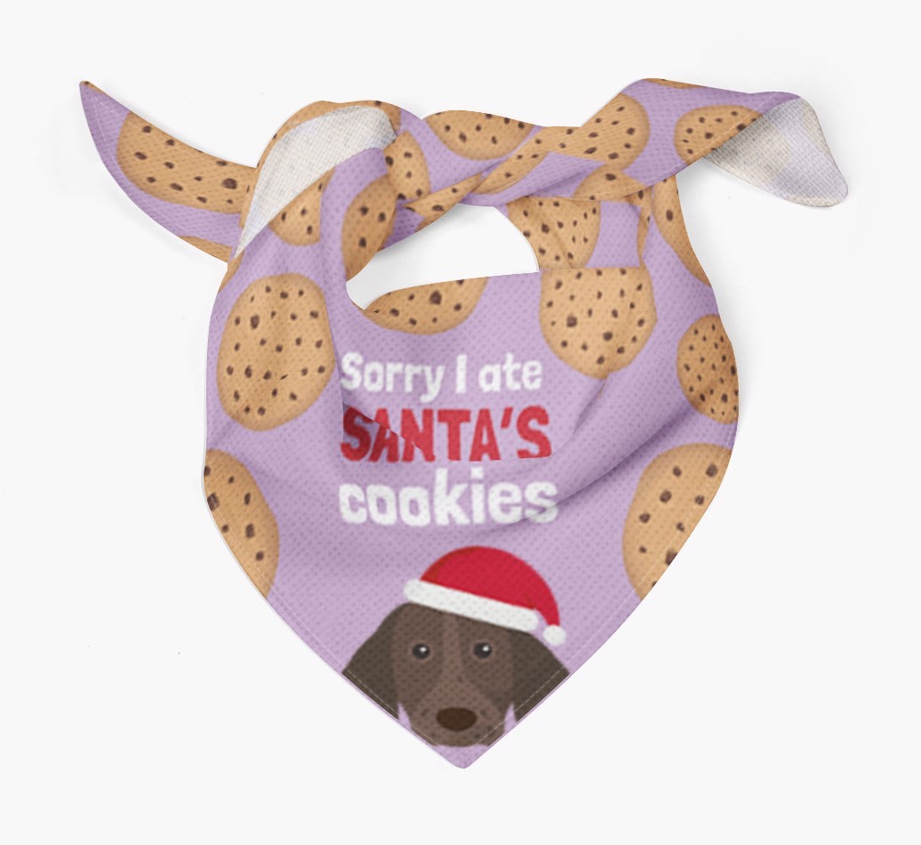 I Ate Santa's Cookies : Personalized {breedFullName} Christmas Bandana