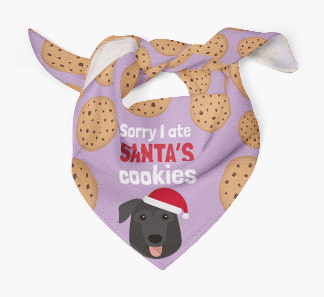 I Ate Santa's Cookies : Personalized {breedFullName} Christmas Bandana