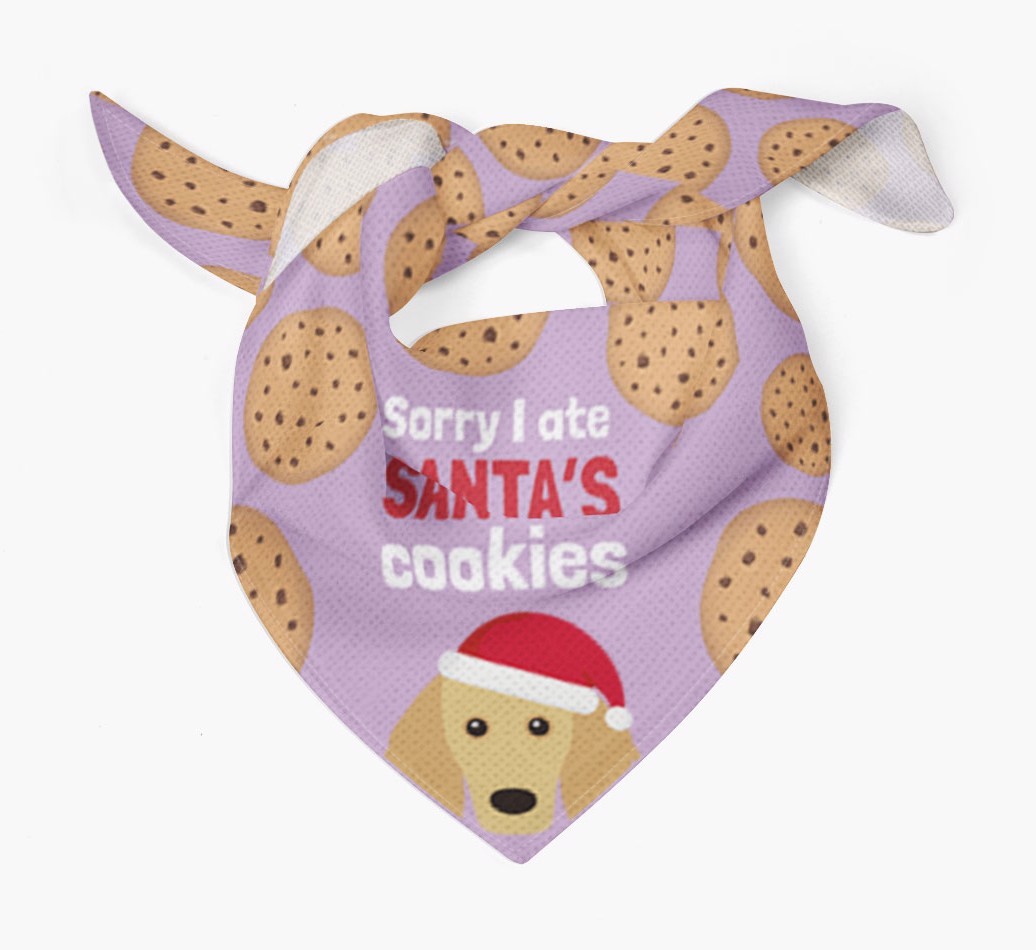 I Ate Santa's Cookies : Personalized {breedFullName} Christmas Bandana