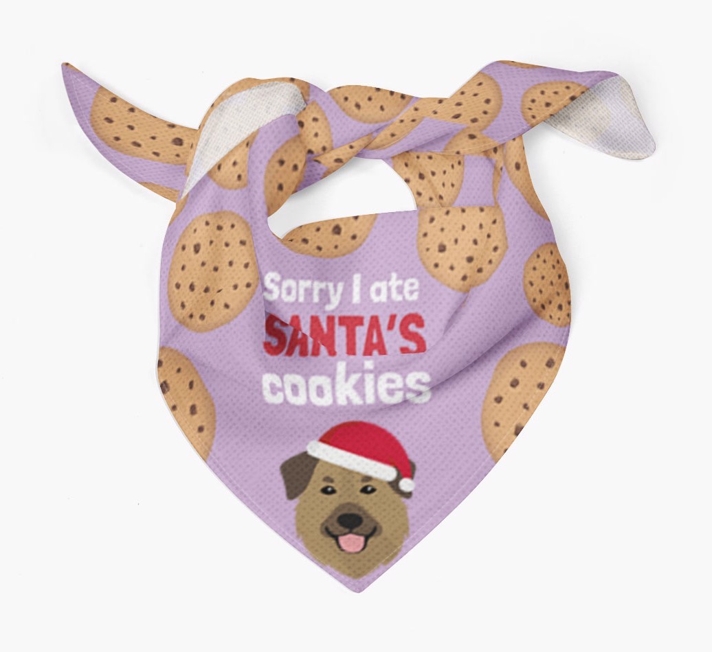 I Ate Santa's Cookies : Personalized {breedFullName} Christmas Bandana