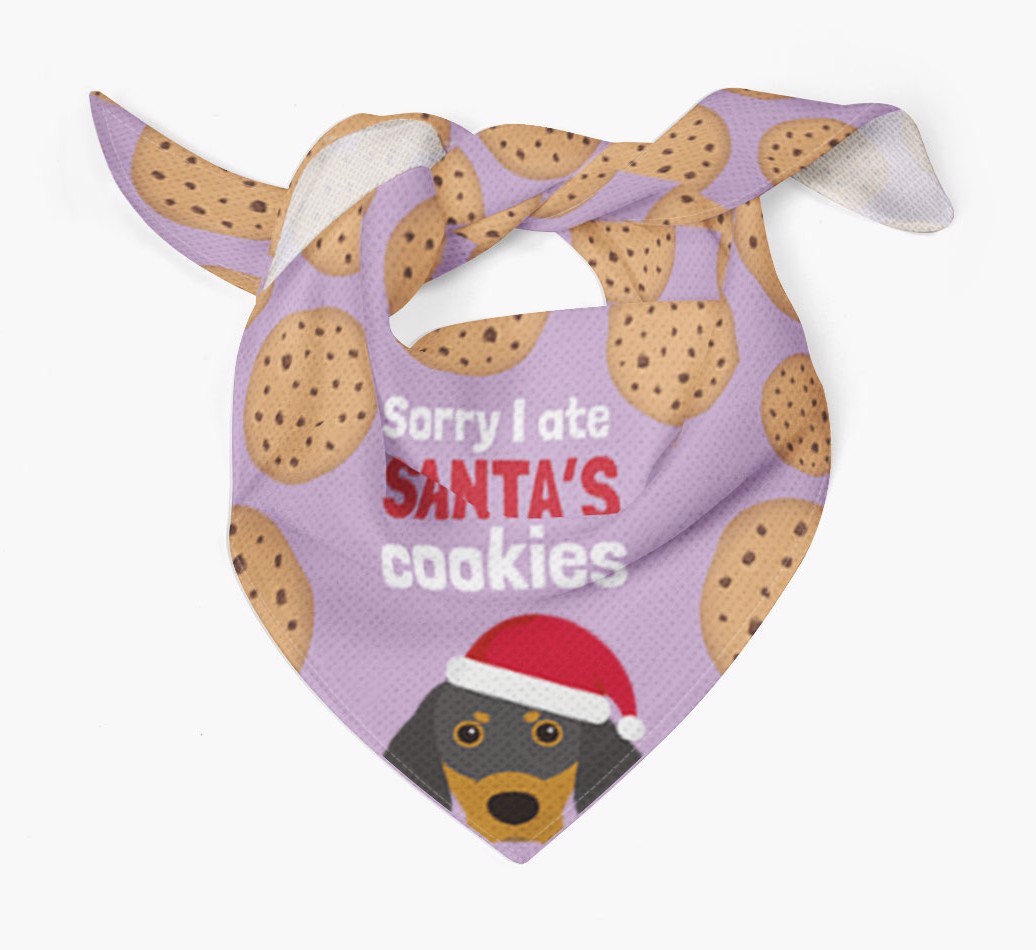 I Ate Santa's Cookies : Personalized {breedFullName} Christmas Bandana