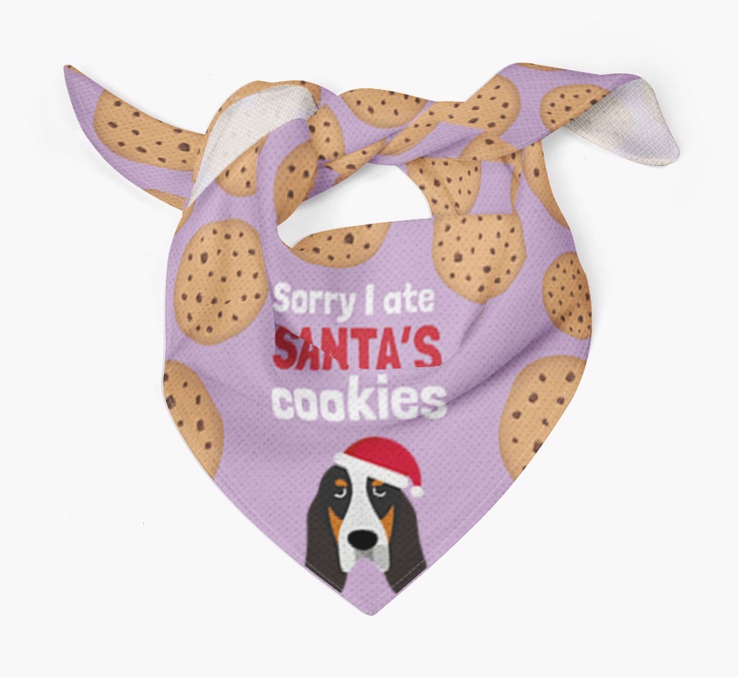 I Ate Santa's Cookies : Personalized {breedFullName} Christmas Bandana