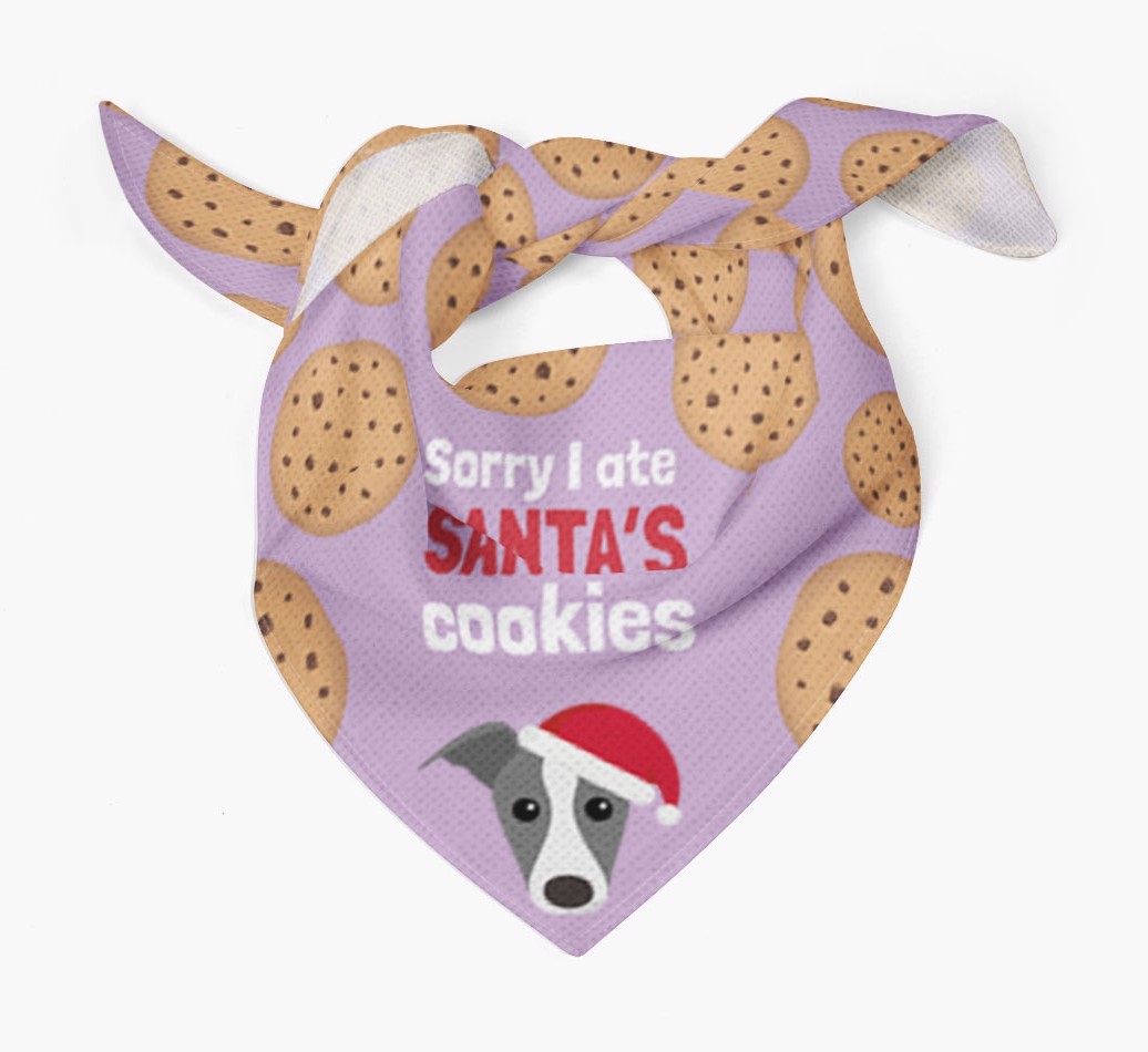 I Ate Santa's Cookies : Personalized {breedFullName} Christmas Bandana