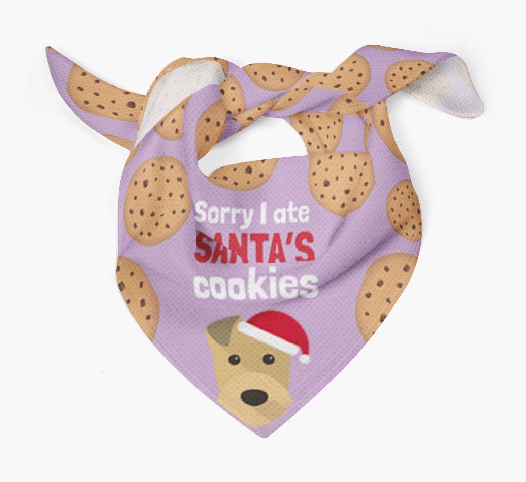 I Ate Santa's Cookies : Personalized {breedFullName} Christmas Bandana