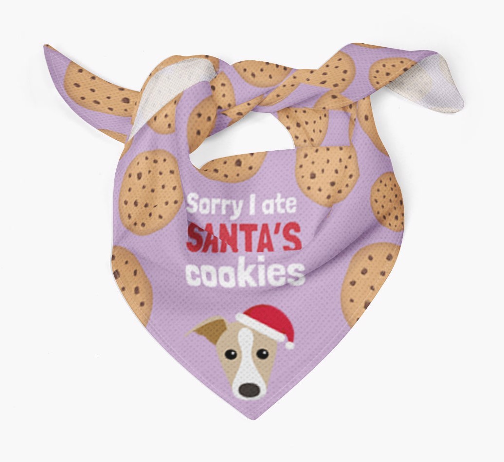 I Ate Santa's Cookies : Personalised {breedFullName} Christmas Bandana