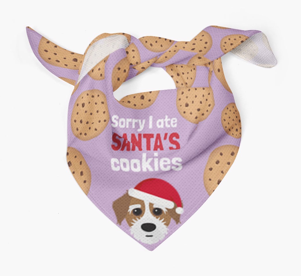I Ate Santa's Cookies : Personalized {breedFullName} Christmas Bandana