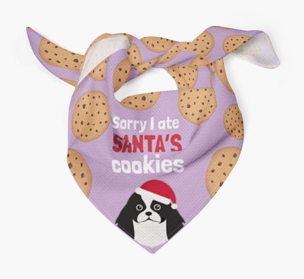 I Ate Santa's Cookies : Personalized {breedFullName} Christmas Bandana