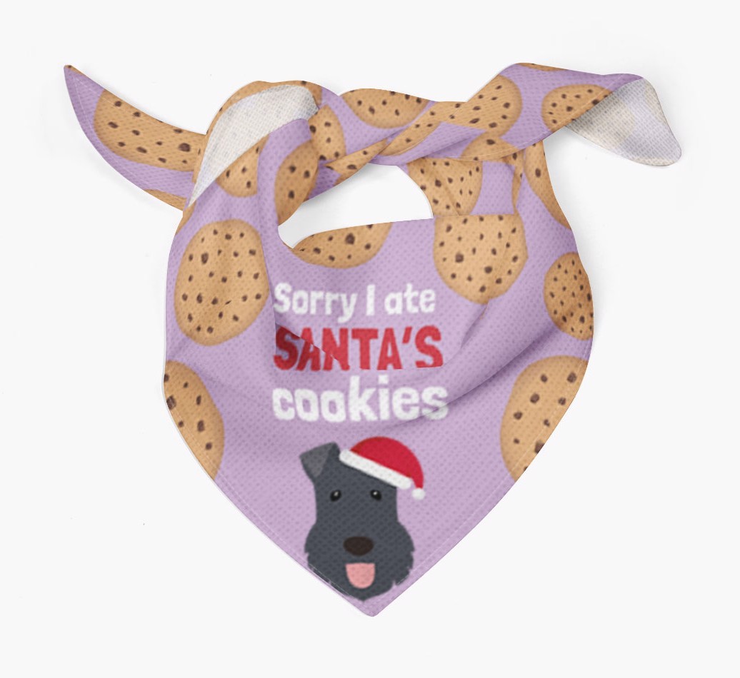 I Ate Santa's Cookies : Personalized {breedFullName} Christmas Bandana