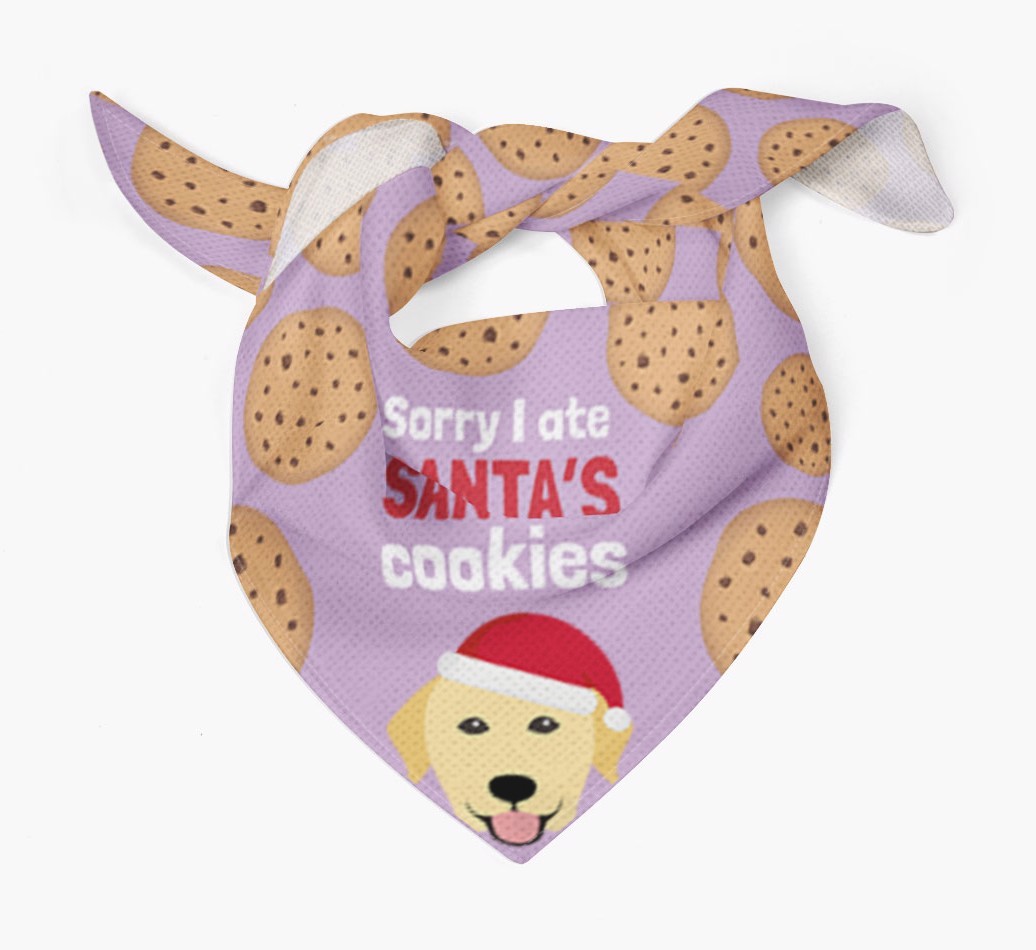 I Ate Santa's Cookies : Personalized {breedFullName} Christmas Bandana