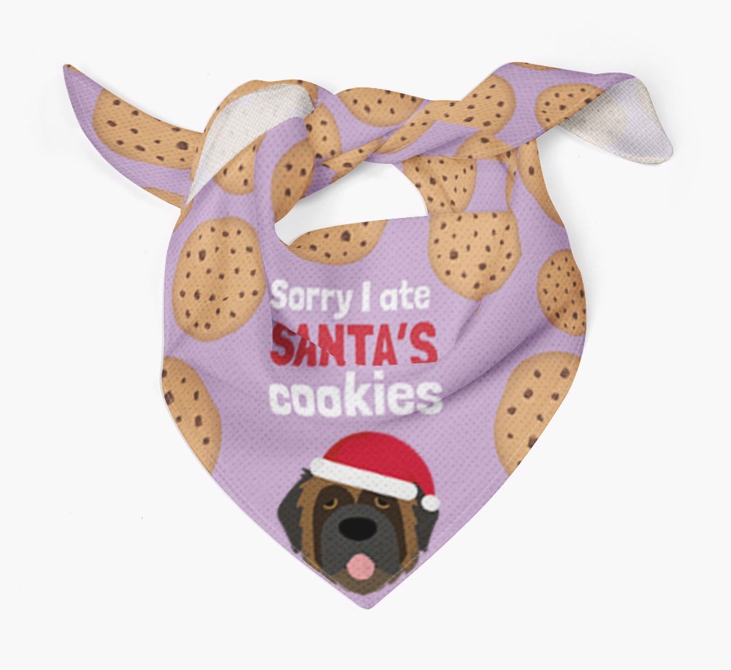 I Ate Santa's Cookies : Personalized {breedFullName} Christmas Bandana