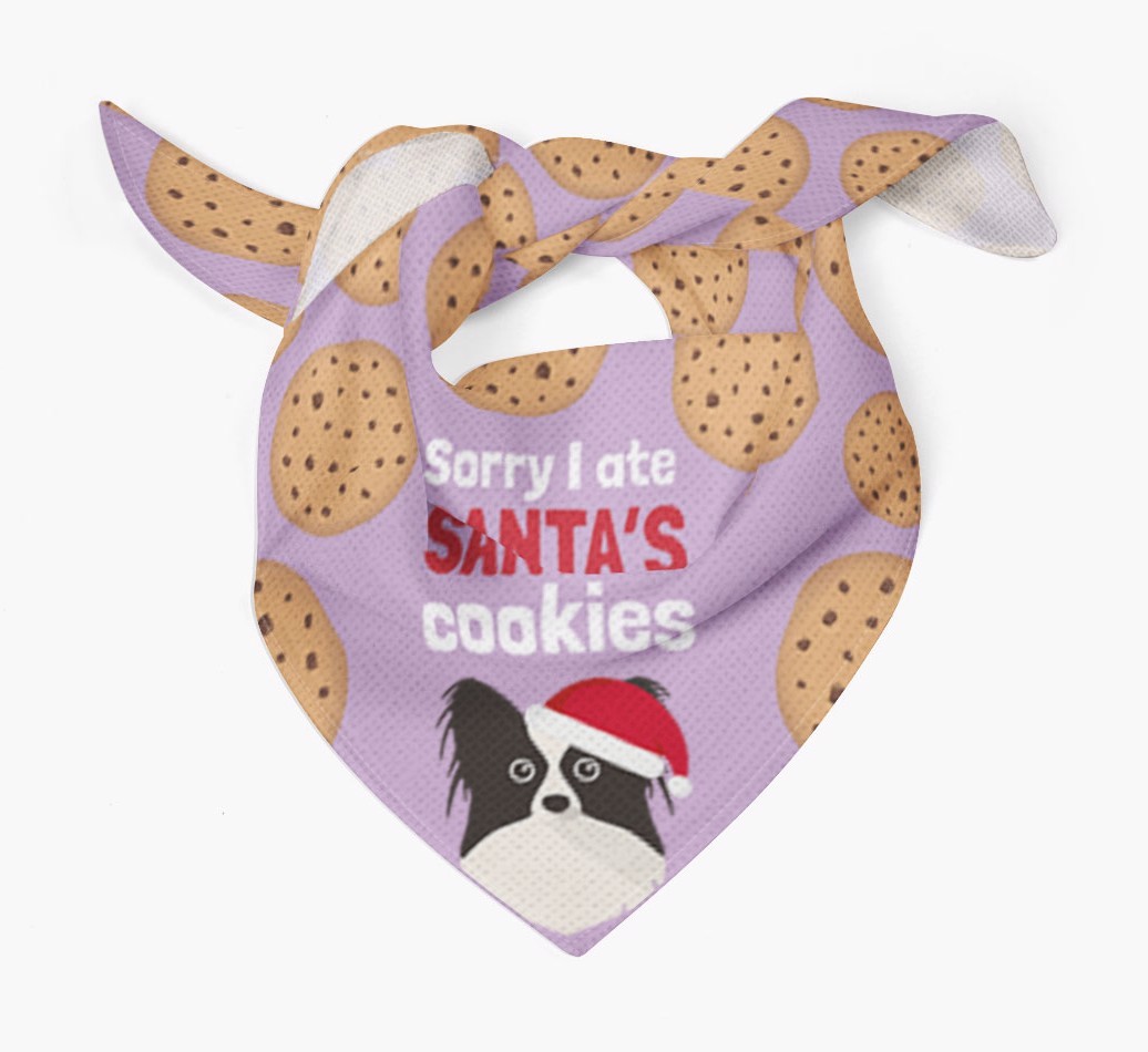 I Ate Santa's Cookies : Personalized {breedFullName} Christmas Bandana