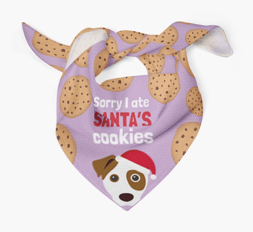 I Ate Santa's Cookies : Personalized {breedFullName} Christmas Bandana