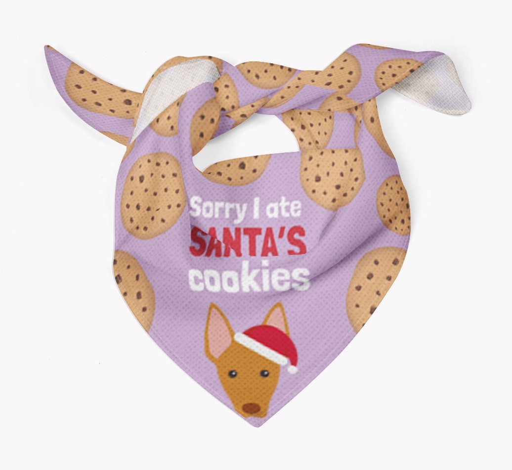 I Ate Santa's Cookies : Personalized {breedFullName} Christmas Bandana