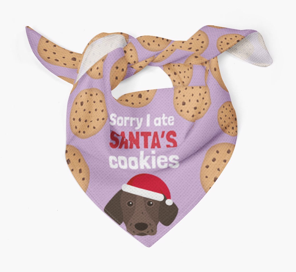 I Ate Santa's Cookies : Personalized {breedFullName} Christmas Bandana