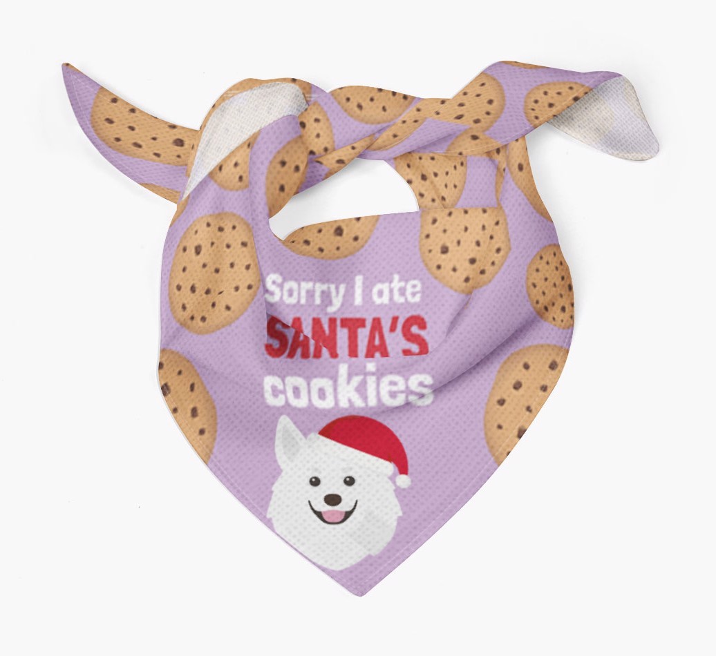 I Ate Santa's Cookies : Personalized {breedFullName} Christmas Bandana