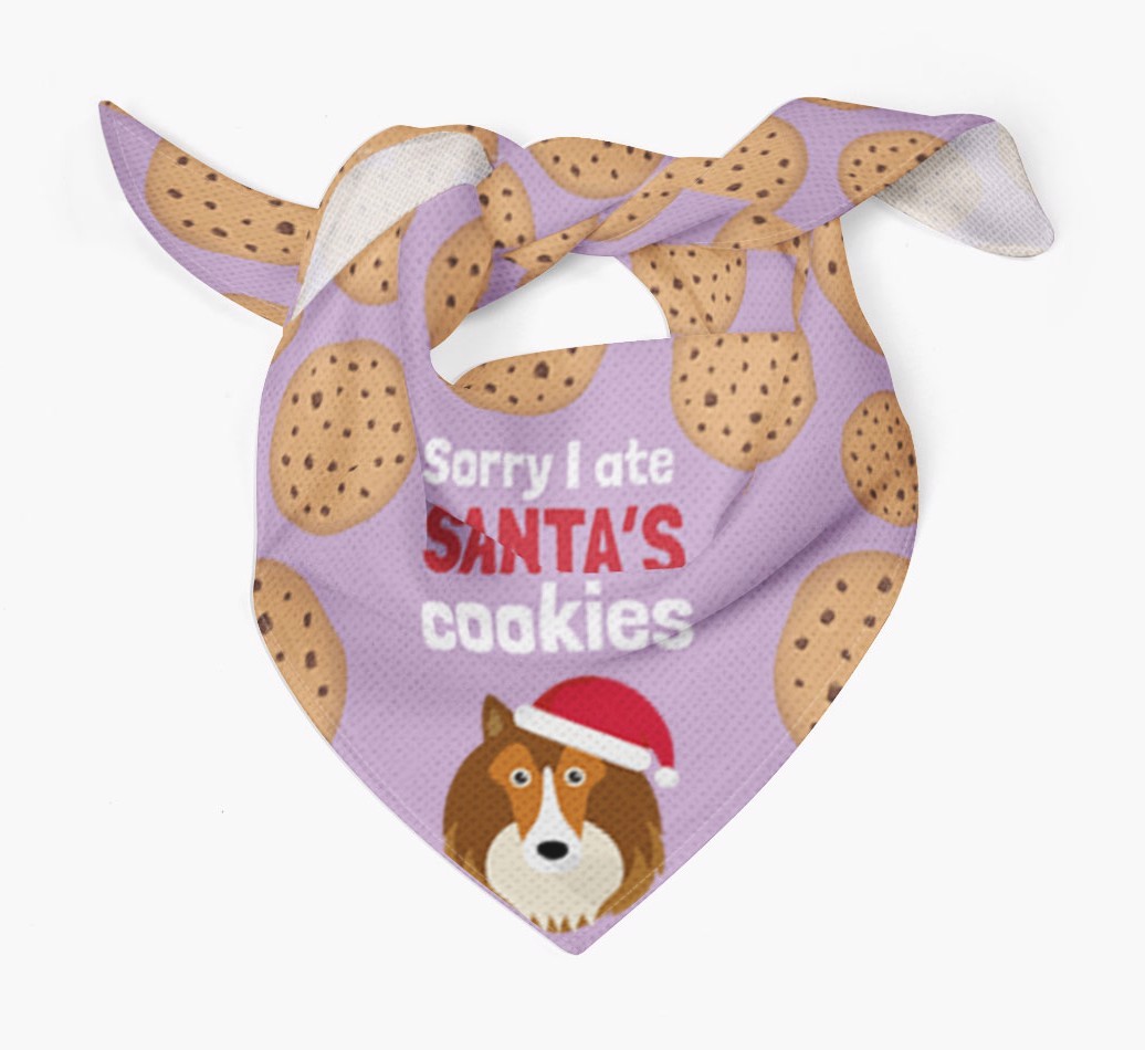 I Ate Santa's Cookies : Personalized {breedFullName} Christmas Bandana