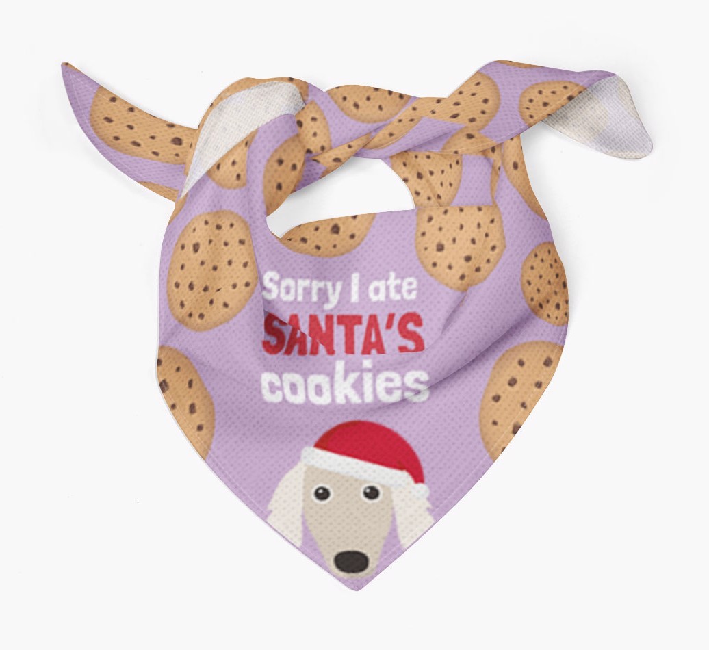 I Ate Santa's Cookies : Personalized {breedFullName} Christmas Bandana