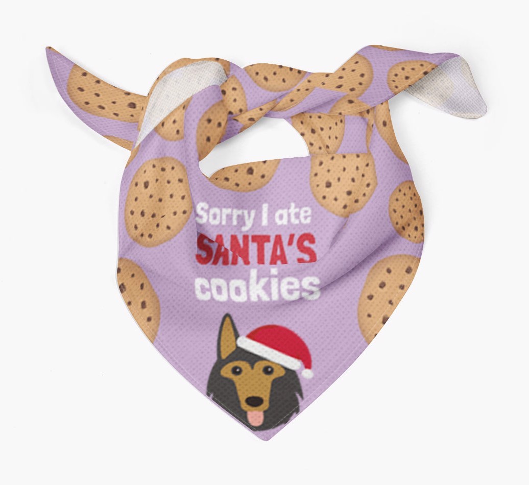 I Ate Santa's Cookies : Personalized {breedFullName} Christmas Bandana
