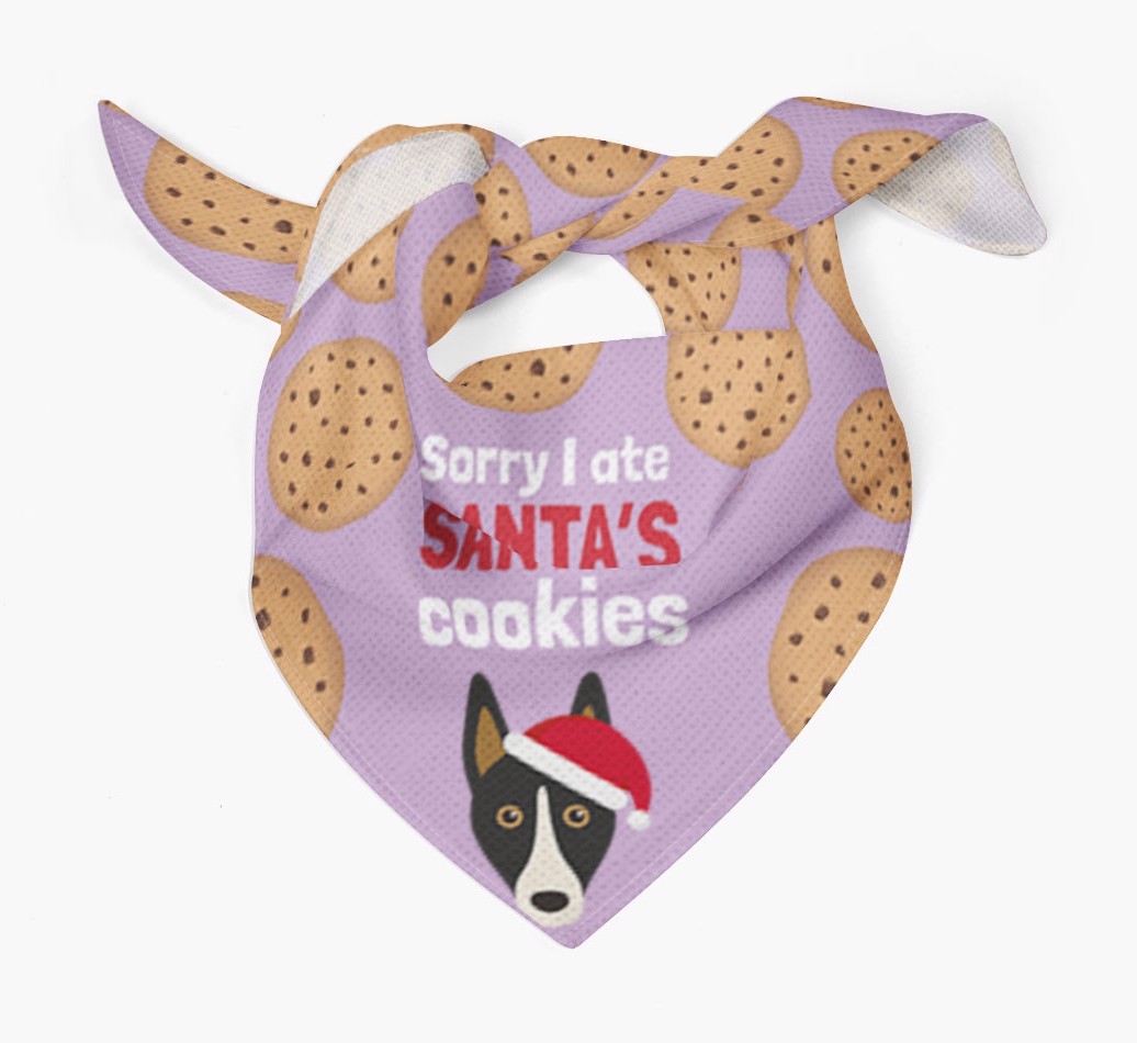 I Ate Santa's Cookies : Personalized {breedFullName} Christmas Bandana