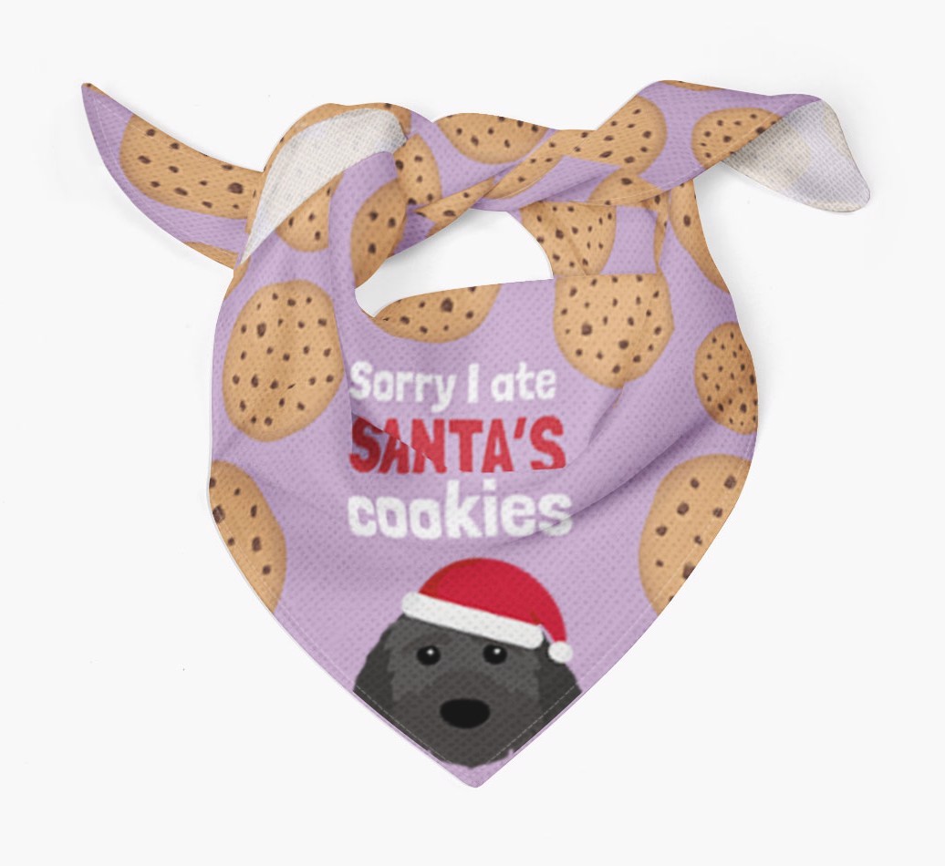 I Ate Santa's Cookies : Personalized {breedFullName} Christmas Bandana