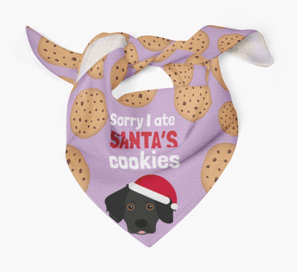 I Ate Santa's Cookies : Personalized {breedFullName} Christmas Bandana