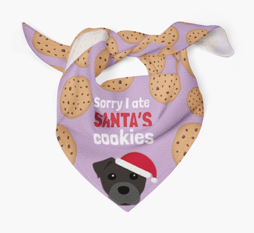 I Ate Santa's Cookies : Personalized {breedFullName} Christmas Bandana