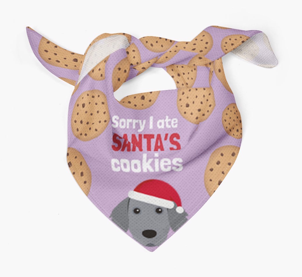 I Ate Santa's Cookies : Personalized {breedFullName} Christmas Bandana