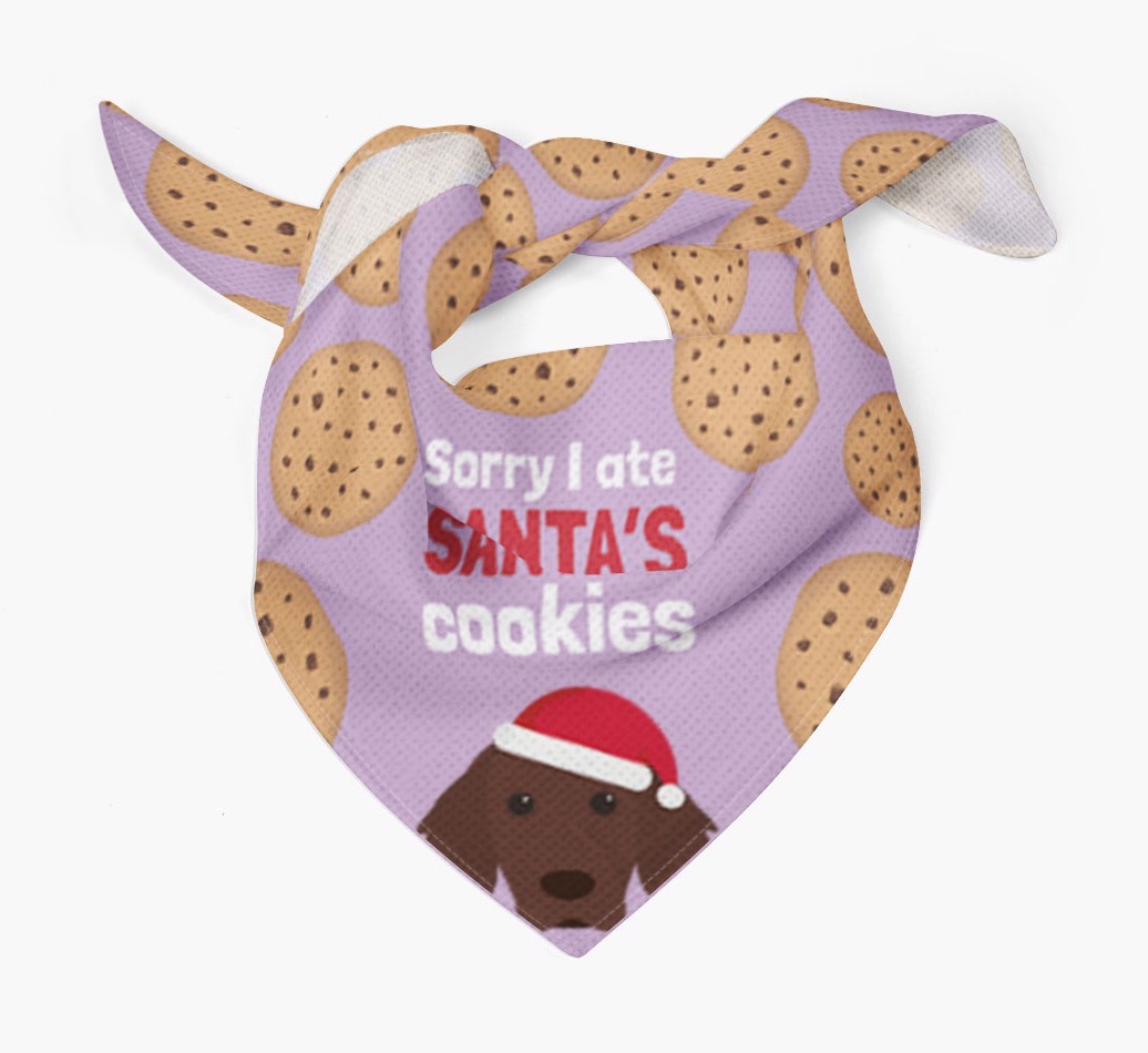 I Ate Santa's Cookies : Personalized {breedFullName} Christmas Bandana