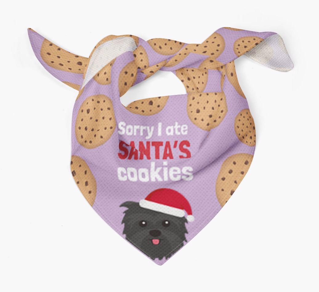 I Ate Santa's Cookies : Personalized {breedFullName} Christmas Bandana