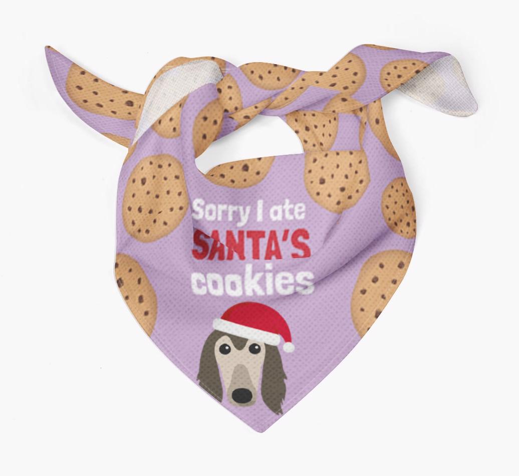I Ate Santa's Cookies : Personalized {breedFullName} Christmas Bandana