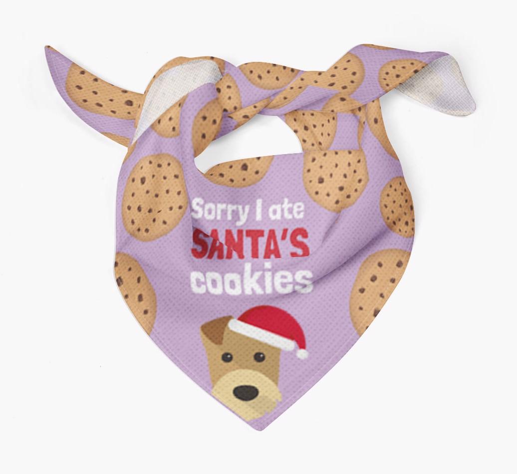 I Ate Santa's Cookies : Personalized {breedFullName} Christmas Bandana
