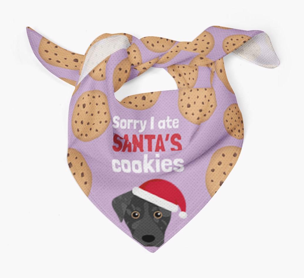 I Ate Santa's Cookies : Personalized {breedFullName} Christmas Bandana