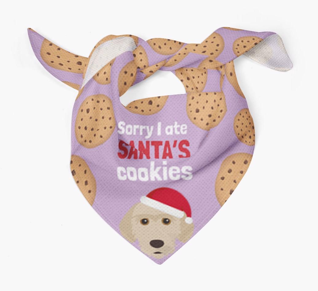 I Ate Santa's Cookies : Personalized {breedFullName} Christmas Bandana