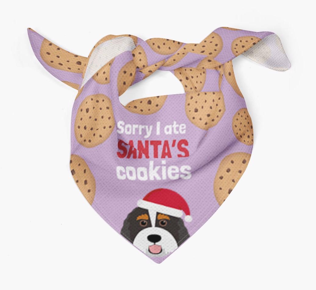 I Ate Santa's Cookies : Personalized {breedFullName} Christmas Bandana