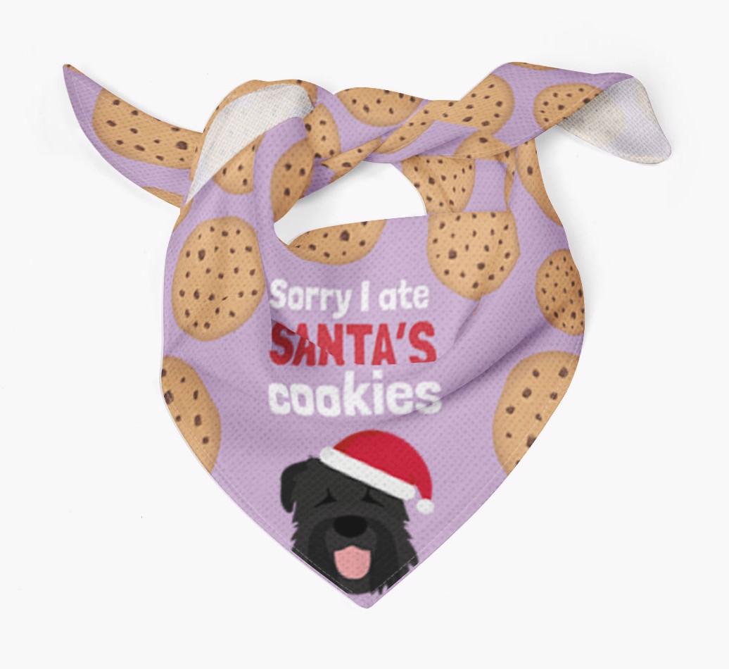 I Ate Santa's Cookies : Personalized {breedFullName} Christmas Bandana