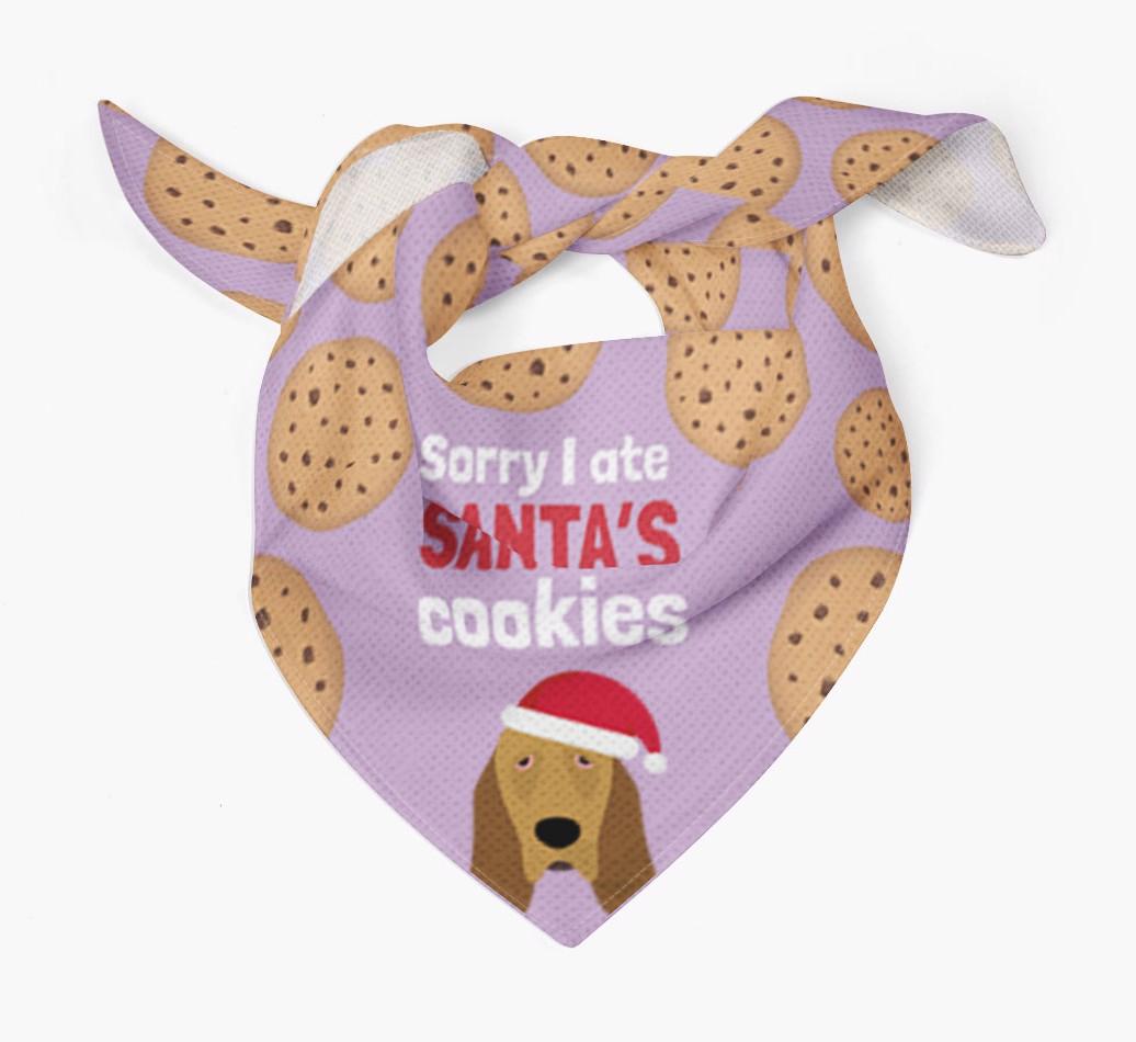 I Ate Santa's Cookies : Personalized {breedFullName} Christmas Bandana