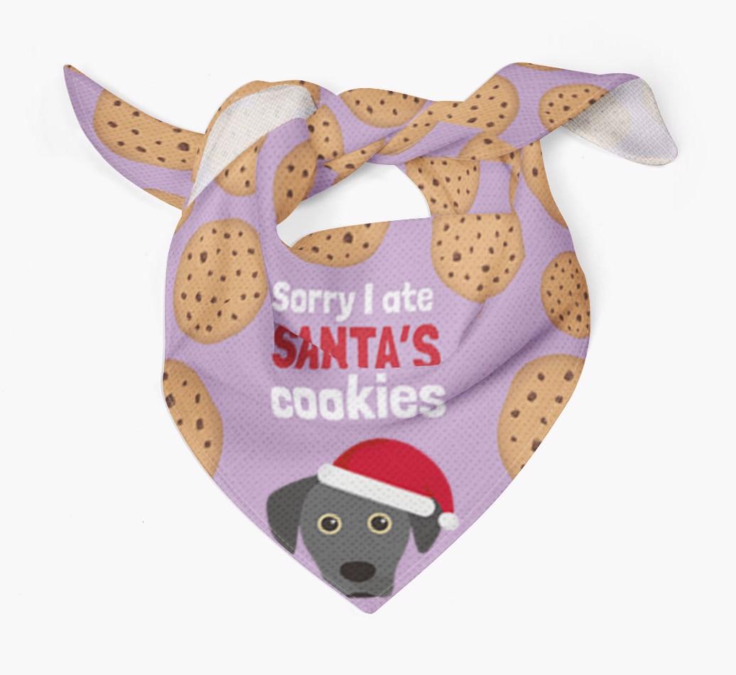 I Ate Santa's Cookies : Personalized {breedFullName} Christmas Bandana