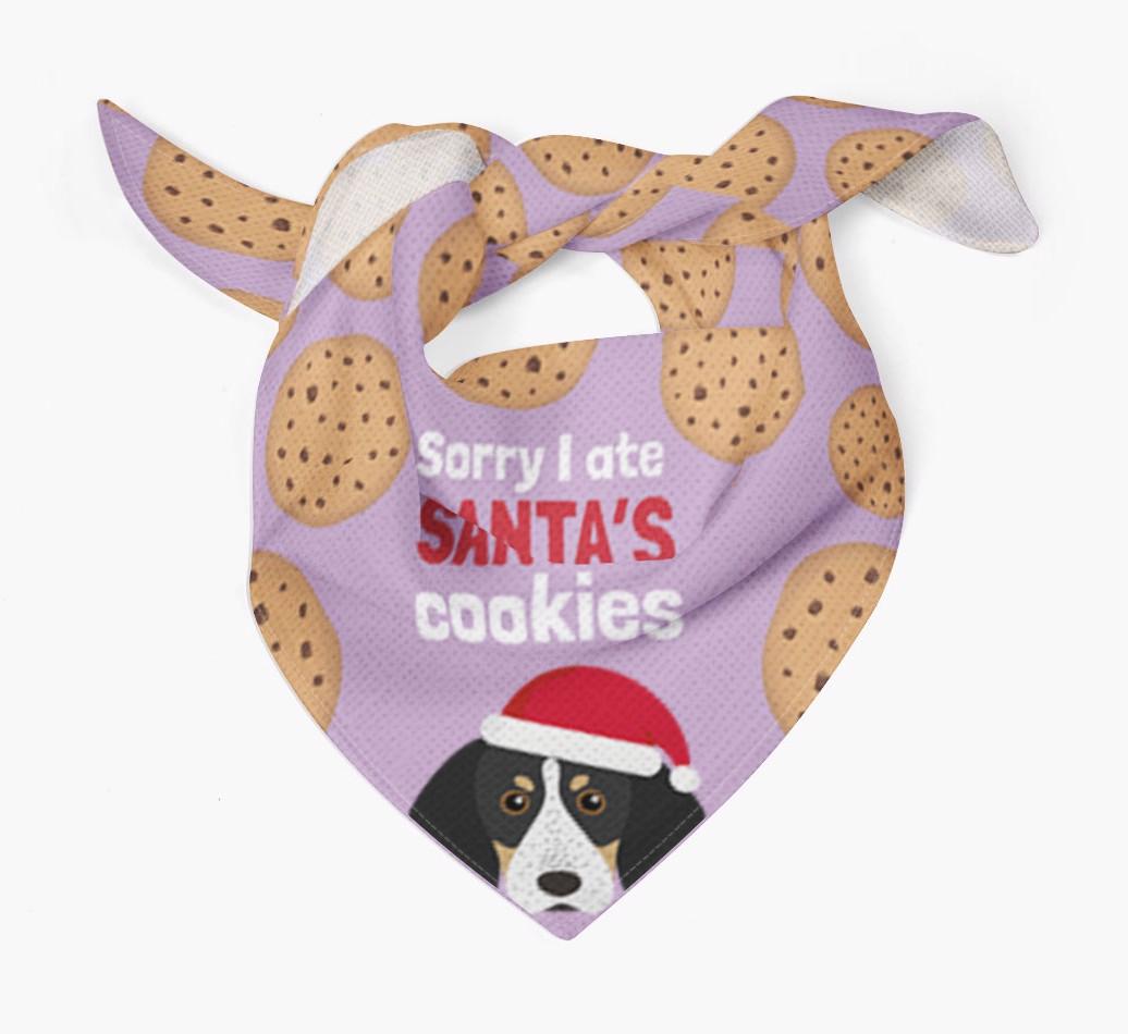 I Ate Santa's Cookies : Personalized {breedFullName} Christmas Bandana