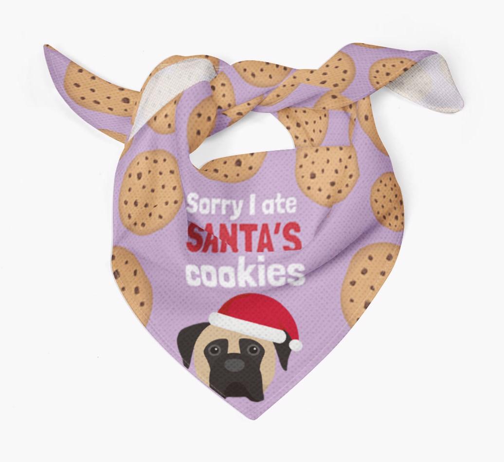I Ate Santa's Cookies : Personalized {breedFullName} Christmas Bandana