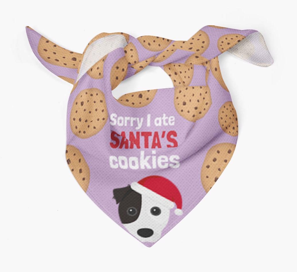 I Ate Santa's Cookies : Personalized {breedFullName} Christmas Bandana