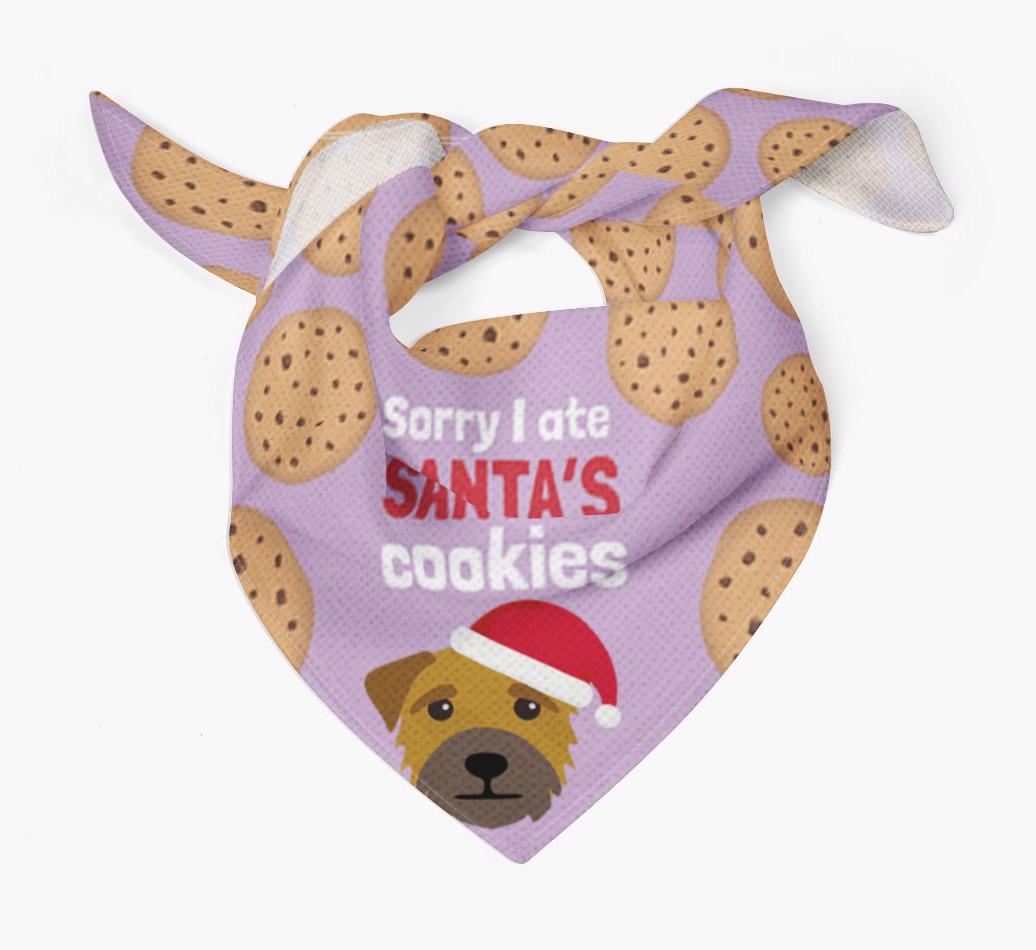 I Ate Santa's Cookies : Personalized {breedFullName} Christmas Bandana